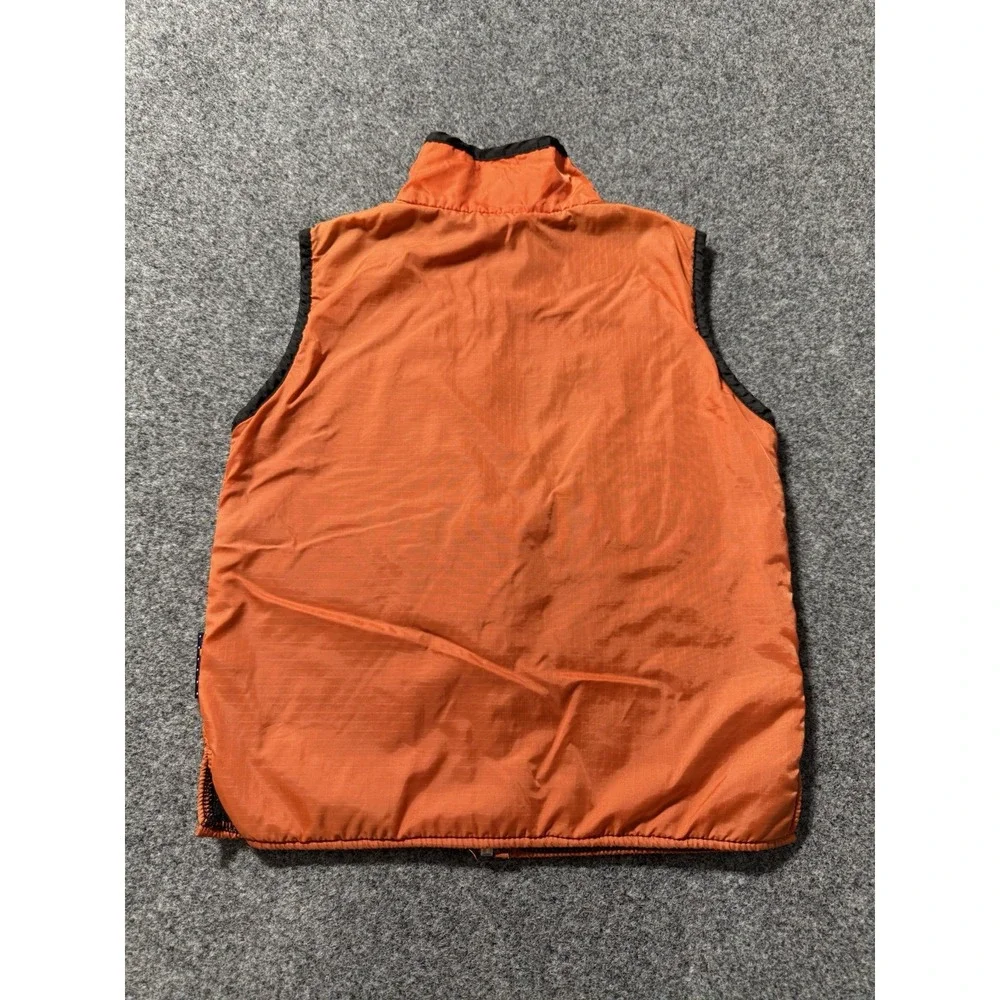 Vintage Y2K Bob The Builder Orange Construction Vest 5 Blue Fleece Interior Rare